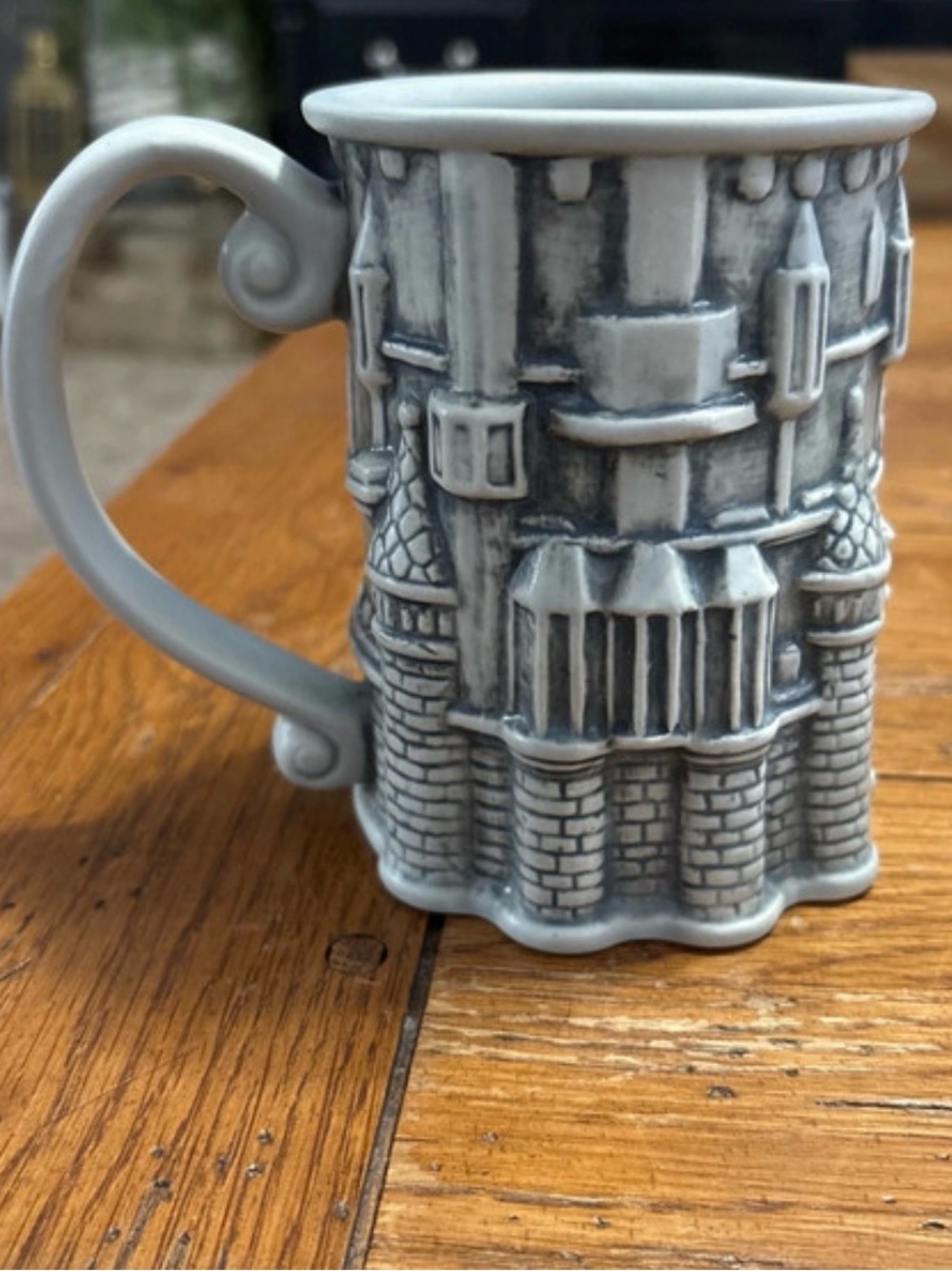 Disney Parks Cinderella Castle Ceramic Mug Gray
Sculpted 3D Design